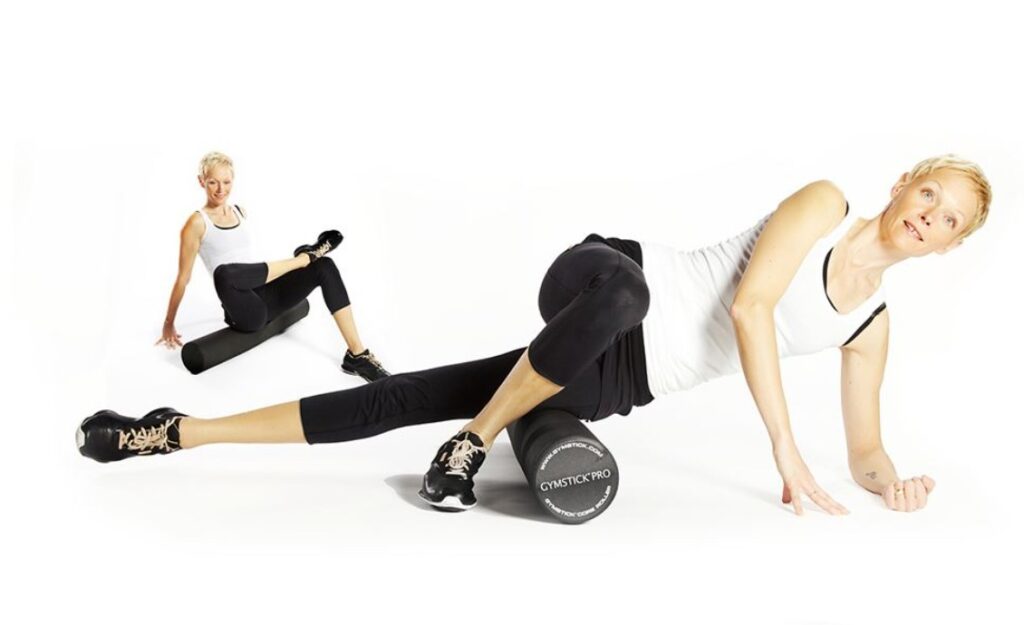 Foam roller putkirullaus nainen